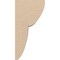 Ekena Millwork 5"W x 5"D x 10"H Wide Crestline Rough Cedar Woodgrain TimberThane Corbel, Primed Tan CORUR05X05X10CRERCPR - alternate 3